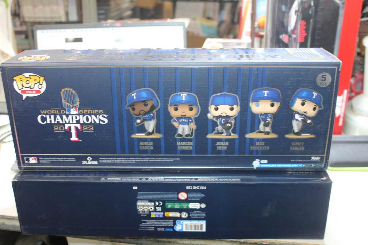 MLB Funko Pop レンジャーズ ワールドシリーズチャンピオン5体セット Funko MLB Texas Rangers 2023 World Series Champions Fanatics
