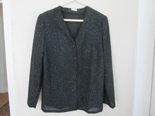Vintage cardigan Women size S sequined Black Evening wear
