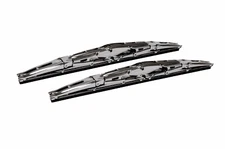 18" Inch Chrome Double Dual Blade Universal Windshield Wiper 2PC Set All Season