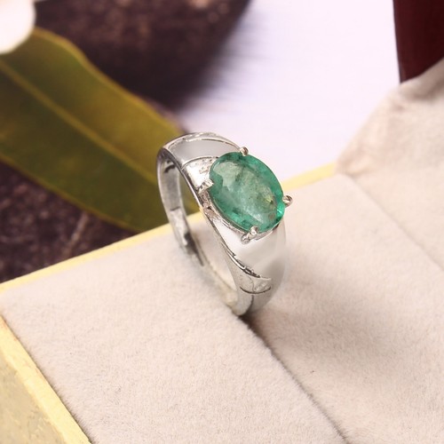Pendentif Goutte En Émeraude Naturelle Sur Argent 925 - Fait Main - Sur Mesure - Neuf
