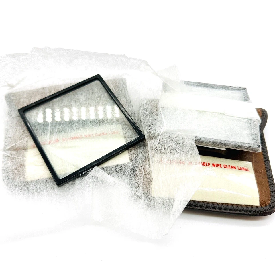 MINT NOS TIFFEN 3x3 75mm Clear Drop in Filter w/Pouch, Insert & Box - Image 3 of 4