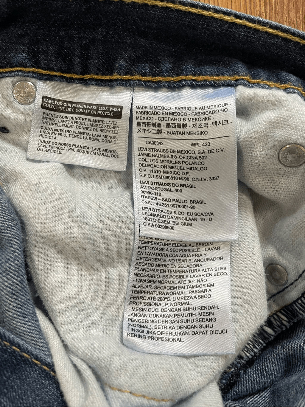 Levi’s Mens 505 straight leg jeans 38x32 thumbnail 8