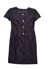 Vintage black dress with retro buttons