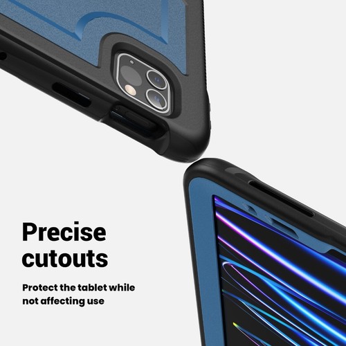 Für Apple iPad 10.9 10.2 Pro Air 11 13 Stoßfest Ständer Band Tablet Hülle Cover - Bild 6 von 25