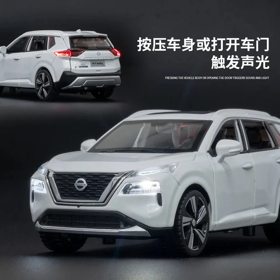 1:32 Nissan X-Trail SUV Alloy Model Car Toy Diecast Sound Light Car Toy Vehicle - Image 2 of 4