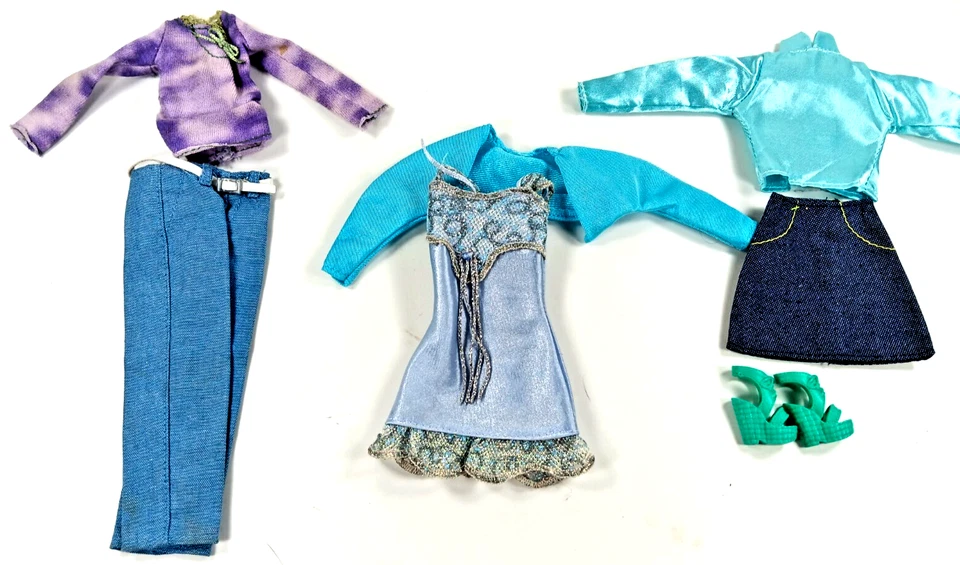 Barbie My Scene Fash Fever Ave F'nistas Azul Mezcla Combinación 20 Vestido Top Falda Zapatos Foto 4 de 4