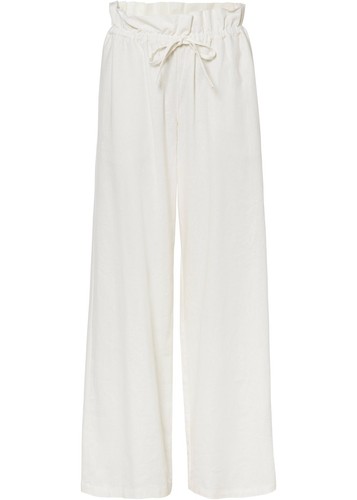 Neu moderne Paper-Bag Hose Gr. 48 Wollweiß Damen Freizeit-Pants