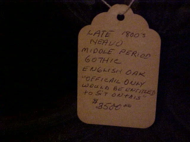 antique church bench late 1800s Neavo - Image 4 of 4