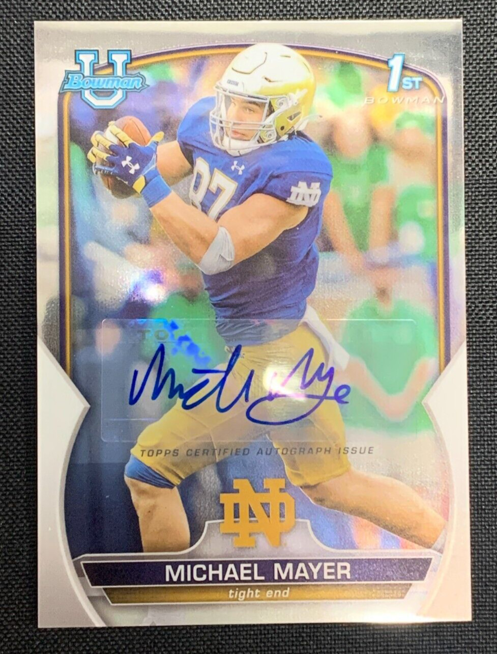 Michael Mayer 2022 Bowman Chrome U 1st Bowman Autograph RC #41