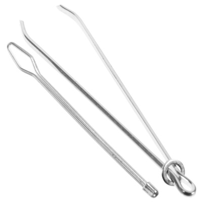 2 Pcs Floss Threaders Bodkin Needle Hand Apparatus Sewing Embroidery Supplies