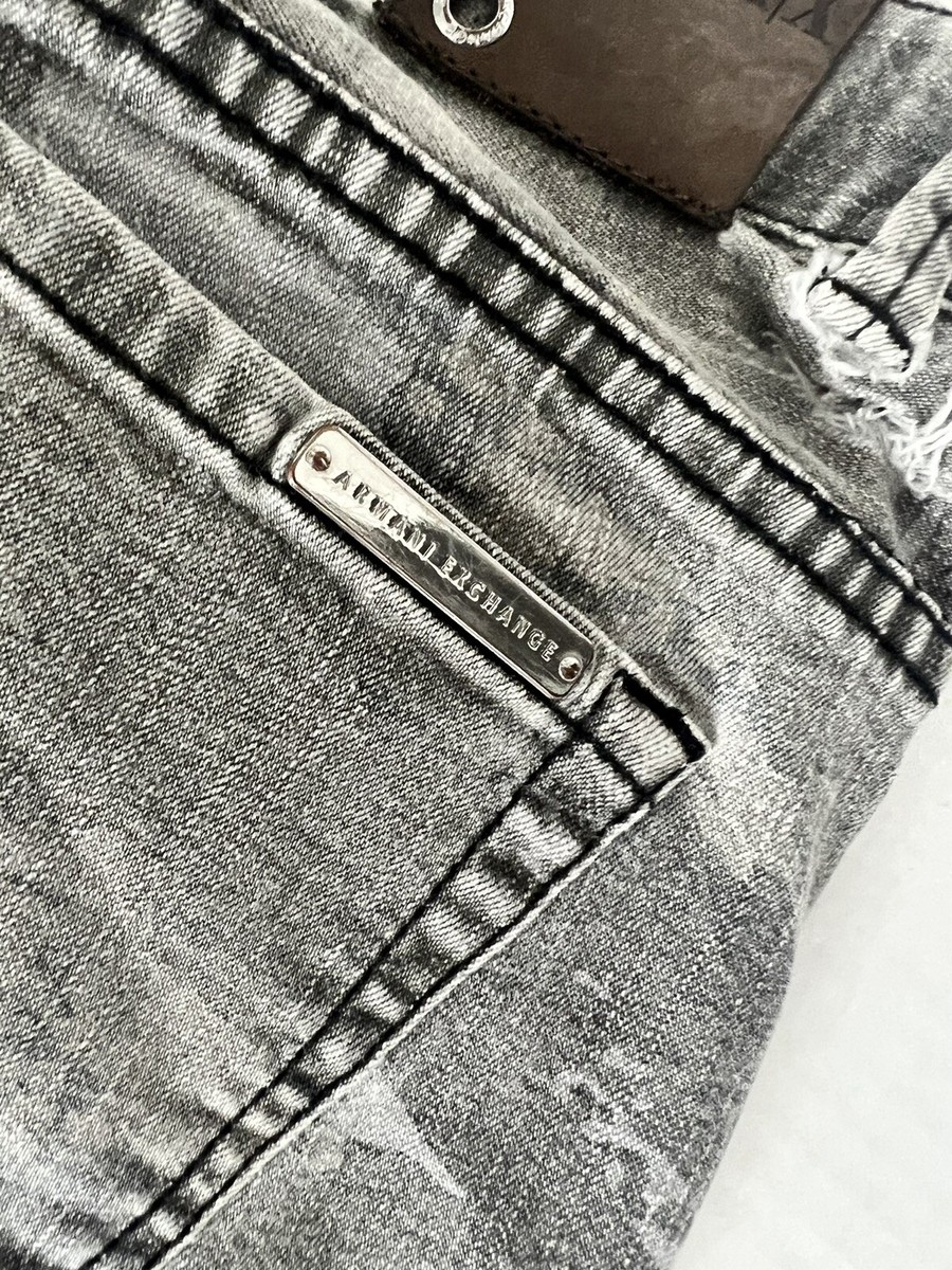 Armani Exchange Jeans 8 Womens Multicolor Camo Abstract