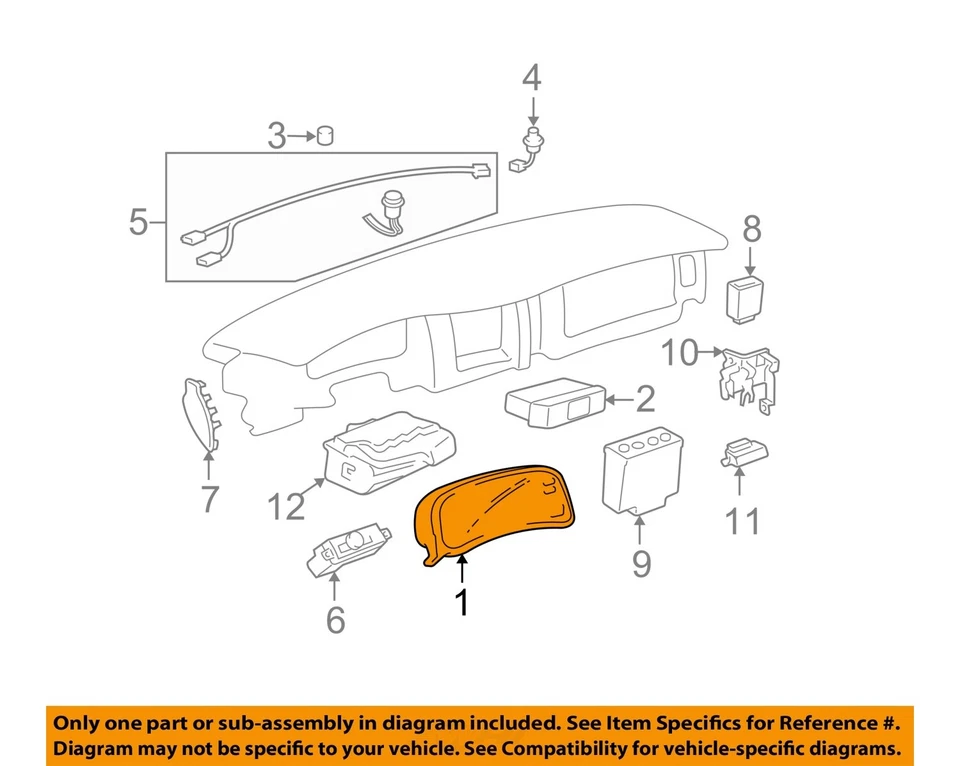 Medidor de velocímetro usado se adapta a: Buick Park Avenue 1997 sin centro de información del conductor Foto 3 de 4