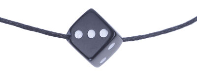 Black GAMBLING Dice WÜRFEL Halskette / Schmuck Rockabilly