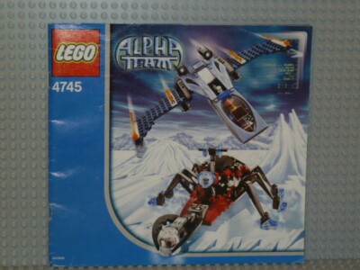 LEGO  Alpha Team Bauanleitung 4745 Blue Eagle vs. Snow Crawler instruction B2914