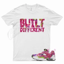 White BUILT T Shirt for  Instapump Fury Ghostbusters x Slime Pink Green