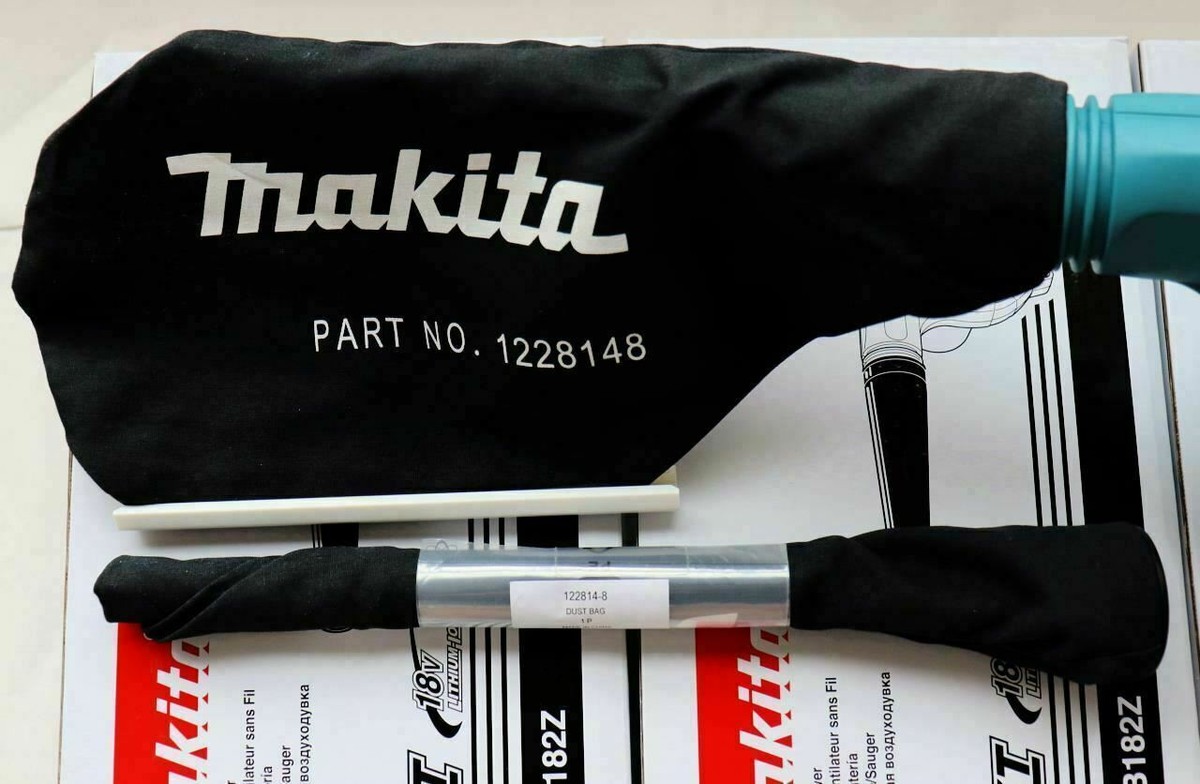 Only US] Makita 122814-8 Dust bag efficient collection DUB182Z