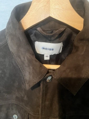 Reiss Jagger Goat Suede Jacket Men's size XS - read description image 3