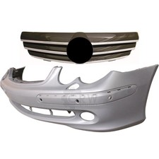 Set Stoßstange vorne + Sportgrill für Mercedes CLK W209 Bj. 02-05 PDC SRA