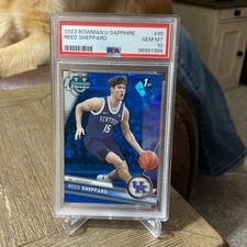 2023-24 Bowman University Chrome Sapphire Edition - Reed Sheppard #45 (RC)
