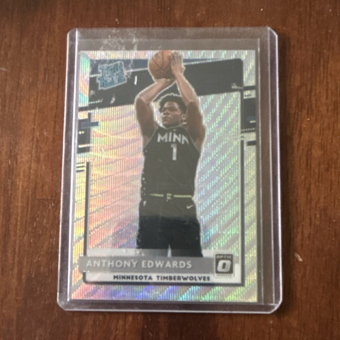Panini Donruss Optic 2020-21 Anthony Edwards #151 Wave Prizm Timberwolves