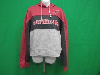 New Arizona Cardinals Sizes L - 2XL Gray/Red Crop Style Hoodie MSRP $49
