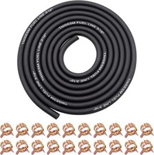 Tnisesm 3/16 Inch ID Fuel Line Hose 10 Feet  3/16in, 3/16in 20Pcs clamp