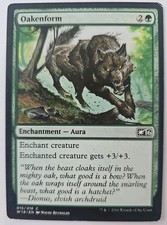 MTG Magic The Gathering Card Oakenform Enchantment Aura Green Welcome Deck 2016