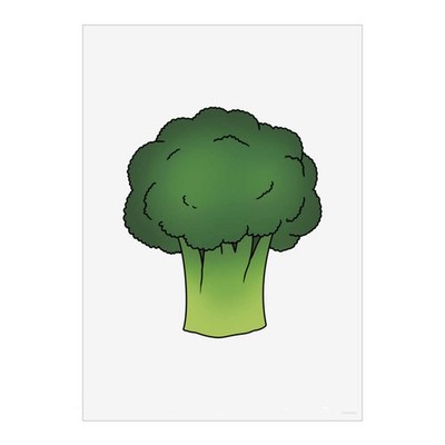 Wandbild Poster Druck ''Brokkoli'' - ungerahmtes Kunstwerk für Wohnkultur (PP052255)