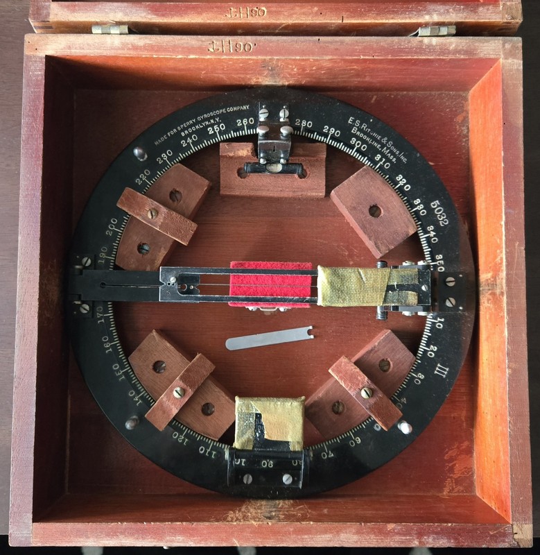 E.S. Ritchie & Son Azimuth Circle Mark III 5032 For Sperry Gyroscope Antique