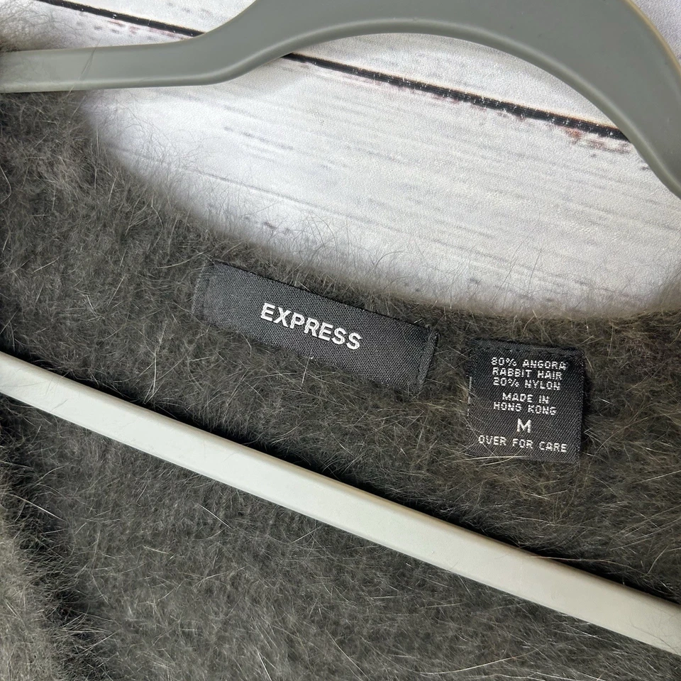 Suéter Pulôver Vintage Express Cabelo de Coelho Angorá Baby Fit Feminino Médio Raro - Imagem 4 de 4