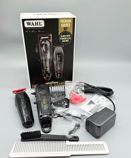 NEW 30253 Wahl Cordless Barber Combo Black Magic Clip Clipper Detailer Trimmer