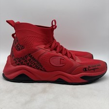 Champion Fused Hi Red Scarlet Black Athletic Shoes US Size 11 Men's CP102416M