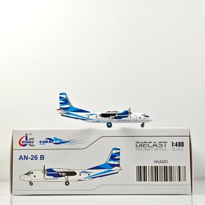 JC Wings VKA001 1/400 Vulkan Air An-26B Alloy aircraft model
