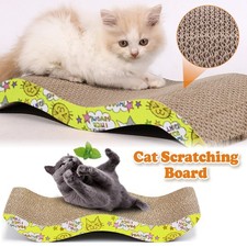 Cat Kitten Cardboard Corrugated Scratcher Scratching Pad Sofa Bed Board Mat New