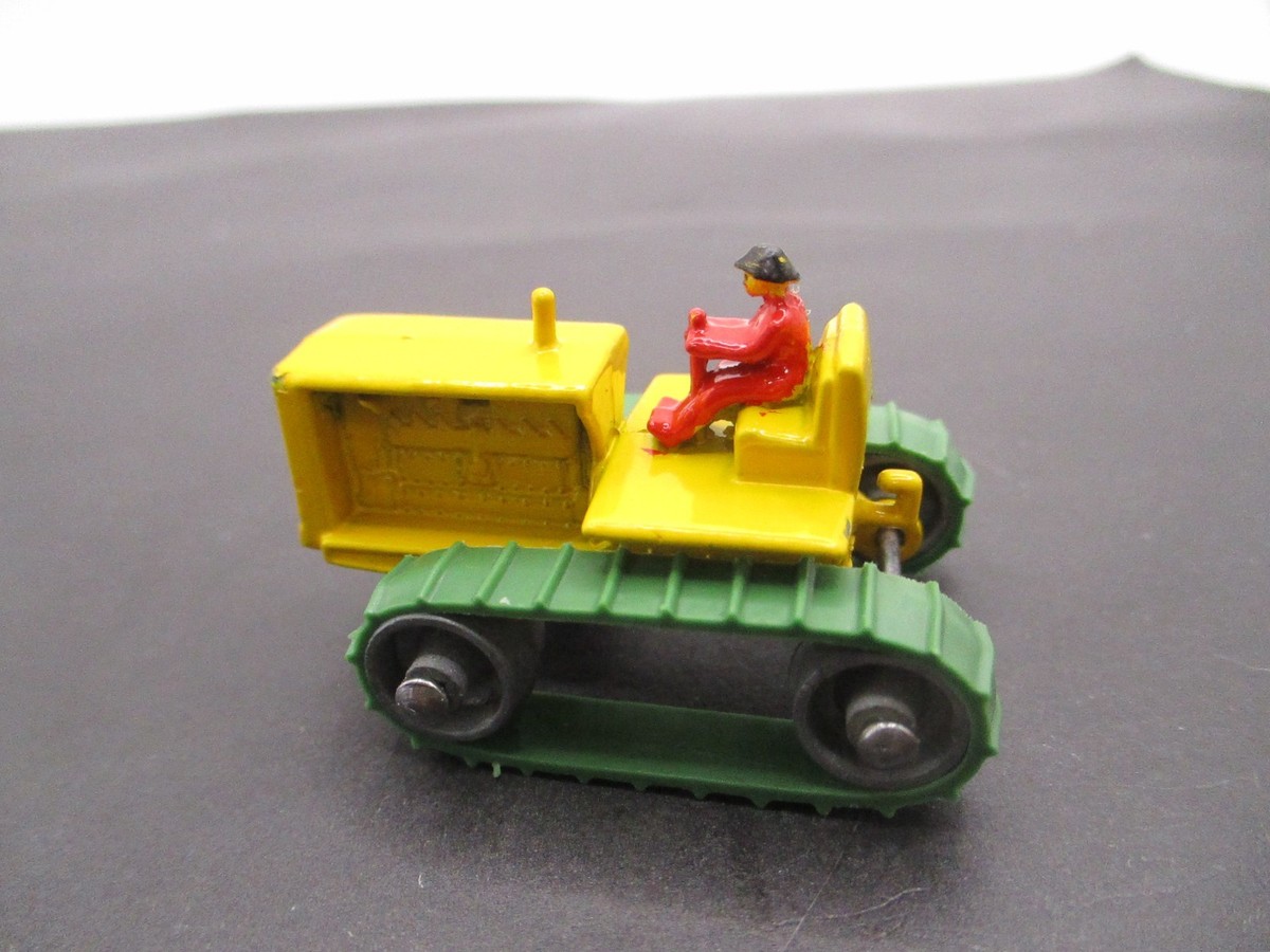 MATCHBOX LESNEY No. 8A-2 CATERPILLAR TRACTOR. CODE 3 RED DRIVER