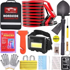 Car Emergency Roadside Tool Kit, Emergency Kits for Vehicles, Road Side Safety A