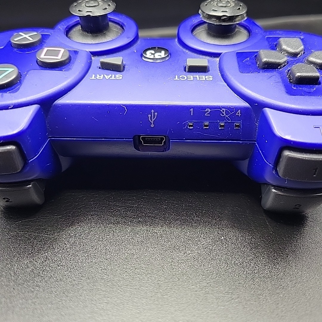 P3 Blue Wireless Bluetooth Controller for PS3 Sony PlayStation 3 Tested Works