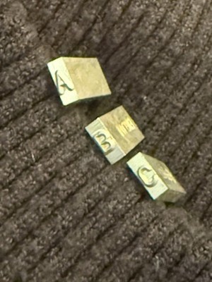 PRYOR TYPE - ''PERIOD'' Individual Hardened Steel Type 1/16 Inch  - PER PIECE