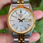 RARE Seiko President SNXJ90 Automatic 7S26-0500 White Dial TwoTone Vintage Watch