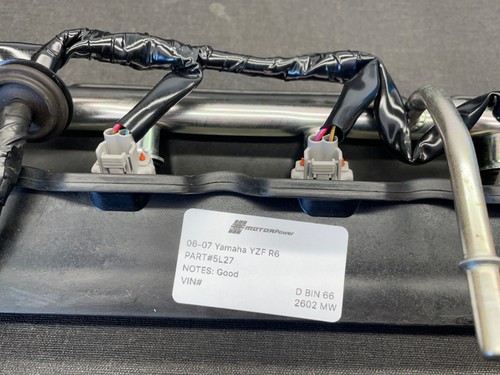 06-07 Yamaha YZF R6 boîte à air secondaire rail carburant injecteurs origine OEM - Photo 11/11