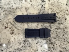 OEM Caoutchouc Officine Panerai 26mm x 22mm Dark Blue Rubber Strap - MXE0B282
