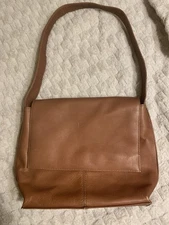 Hobo International Large Brown Tan Leather Purse Shoulder Handbag Women's Tote