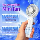 Handheld Mist Fan With Water Humidifier Cooler Rechargeable Mini Hand Spray Fan
