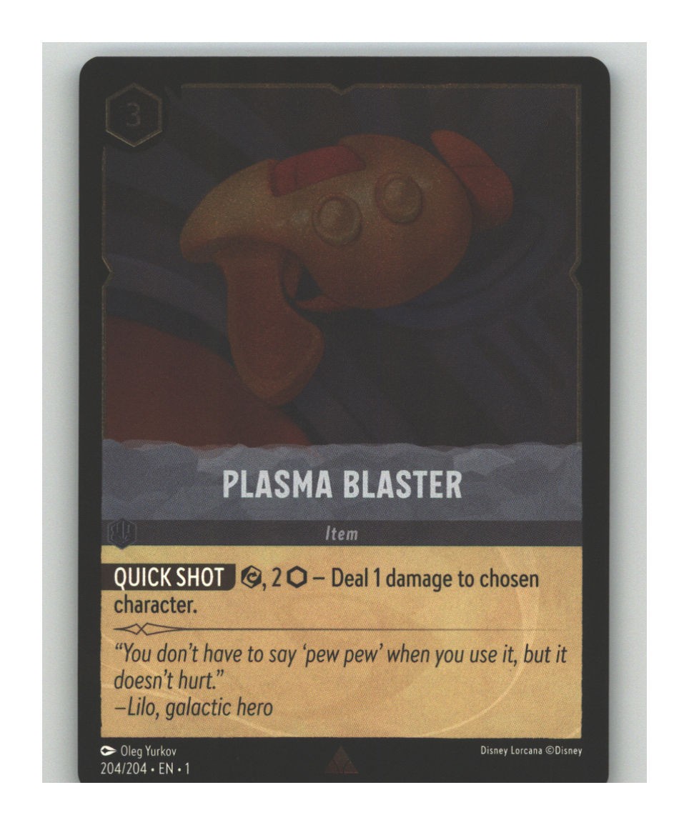 Plasma Blaster Cold Foil 204/204 The First Chapter NM Lorcana TCG