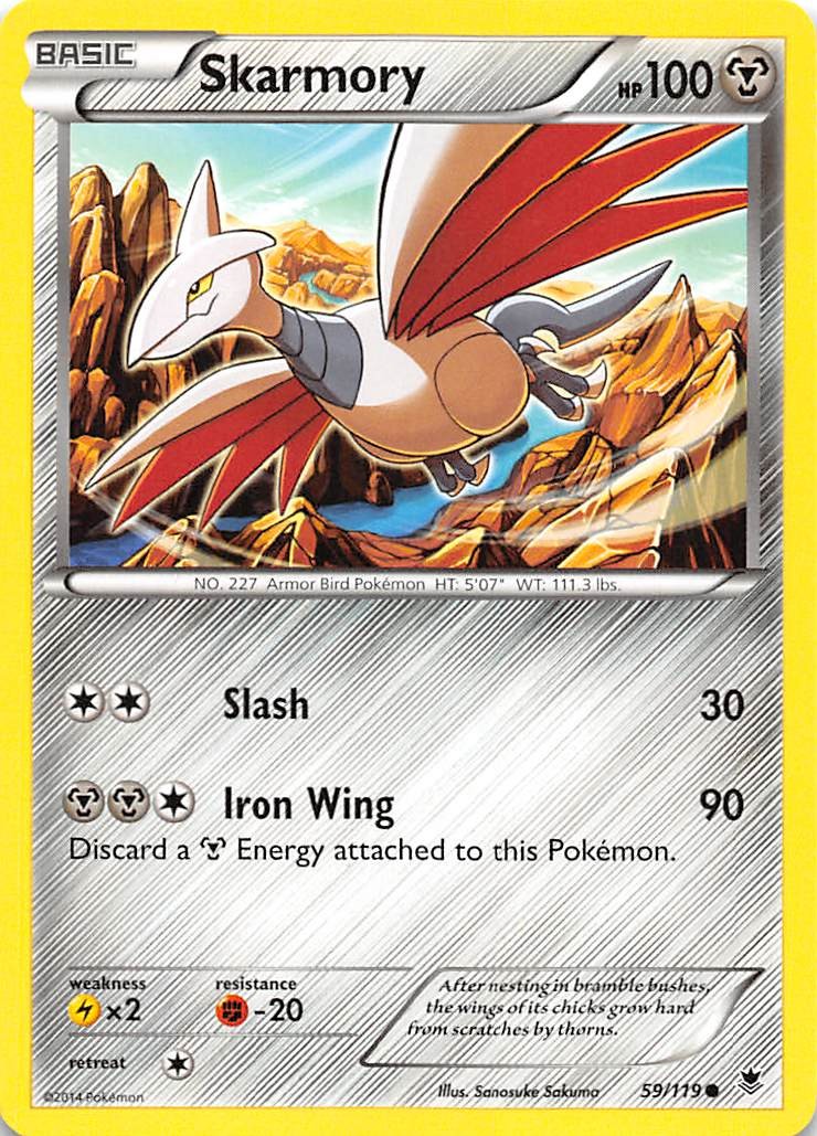 Skarmory 59/119 XY Phantom Forces Pokemon