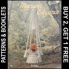 Vtg "Macrame Elegance" by Denni & Glenn Simmons & Doreen & Clint Clement ©1976