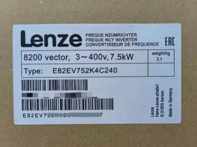 E82EV752K4C240 NEW LENZE E82EV752_4C240 Inverter 8200 Vector 7.5kW
