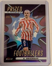 2023 Topps Finest Antoine Griezmann Purple Refractor Prized Footballers 247 /299