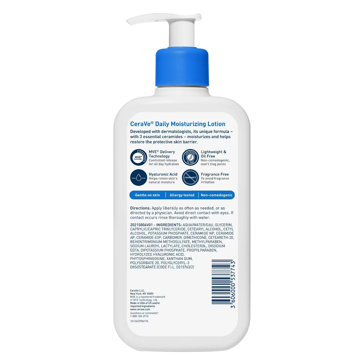 CeraVe Daily Moisturizing Face and Body Lotion for Normal to Dry