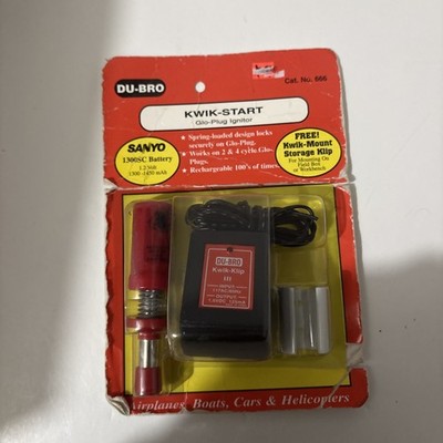 Dubro DUB666 666 Kwik Start RC Nitro Engine Glow Ignitor with Charger SEALED